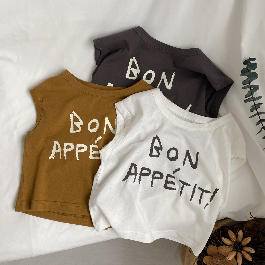 Lettre des enfants imprimé Veste sans manches pour les garçons et les filles