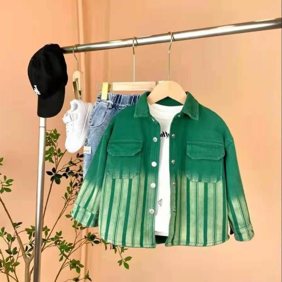 Veste de denim de printemps pour garçon mode et personnalisée