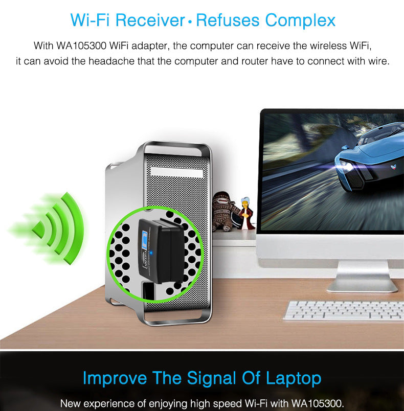 WIFI sans fil récepteur mini carte sans fil