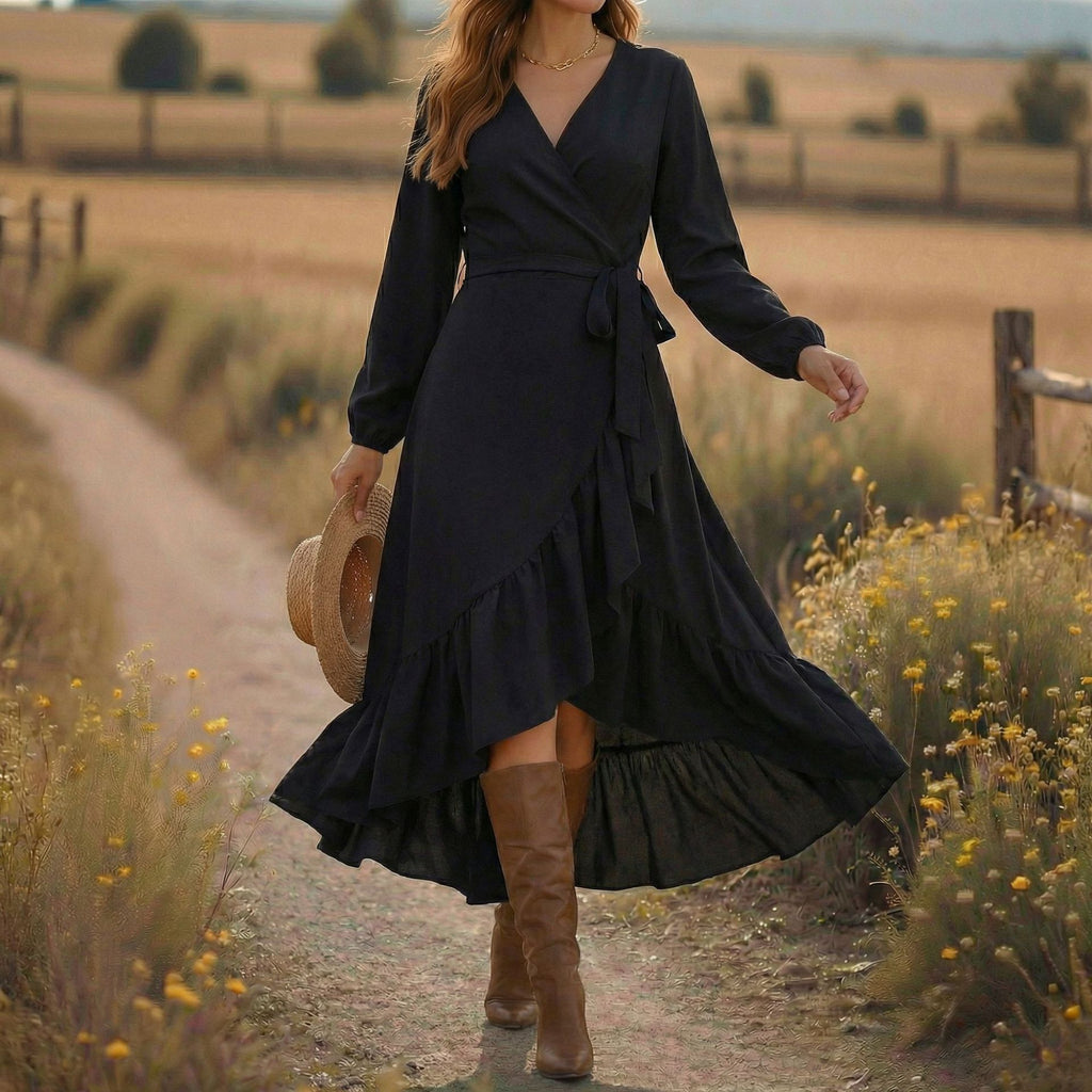 Robe à manches longues pour femmes