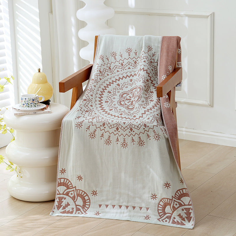 Serviette de bain en coton Gauze à quatre couches