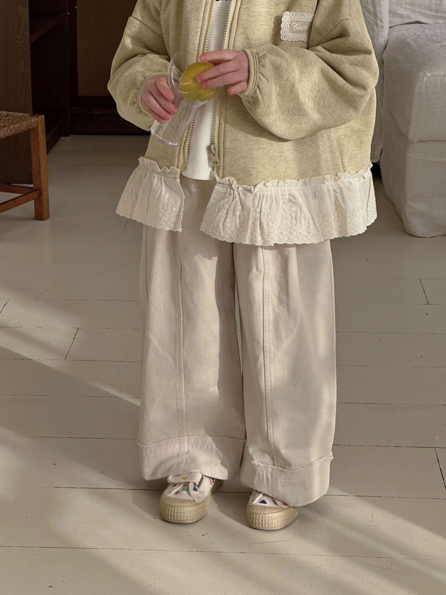 Pantalons à jambes droites de curling