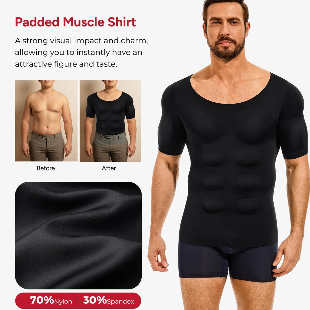 T-shirt Faux-muscle Hommes pour l'Europe Et l'Amérique