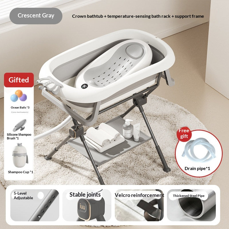 Accueil pliant Baby Bath Basin Stand