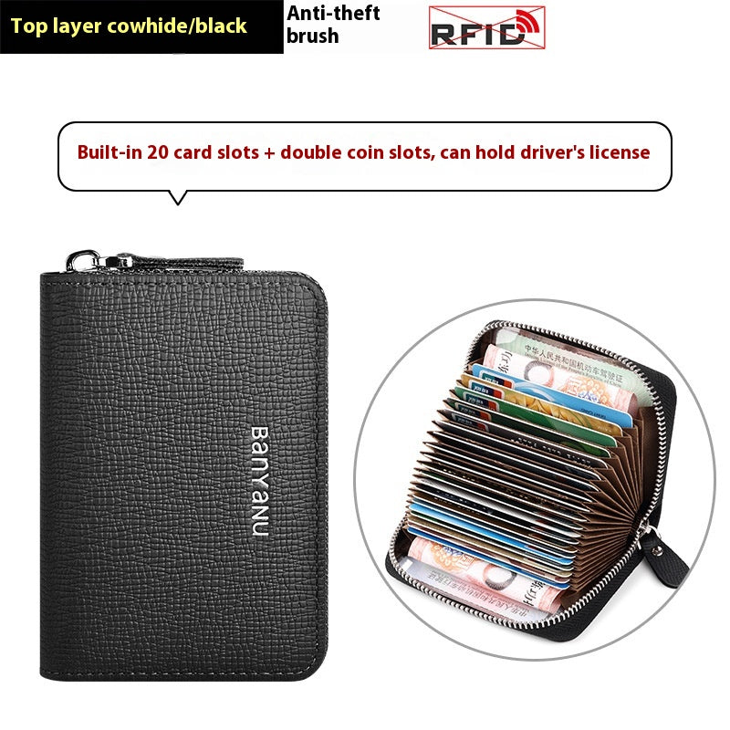 Porte-cartes Guangzhou Banyanu en cuir femme