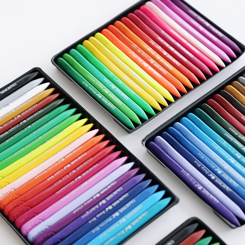 24 crayons en plastique de couleur