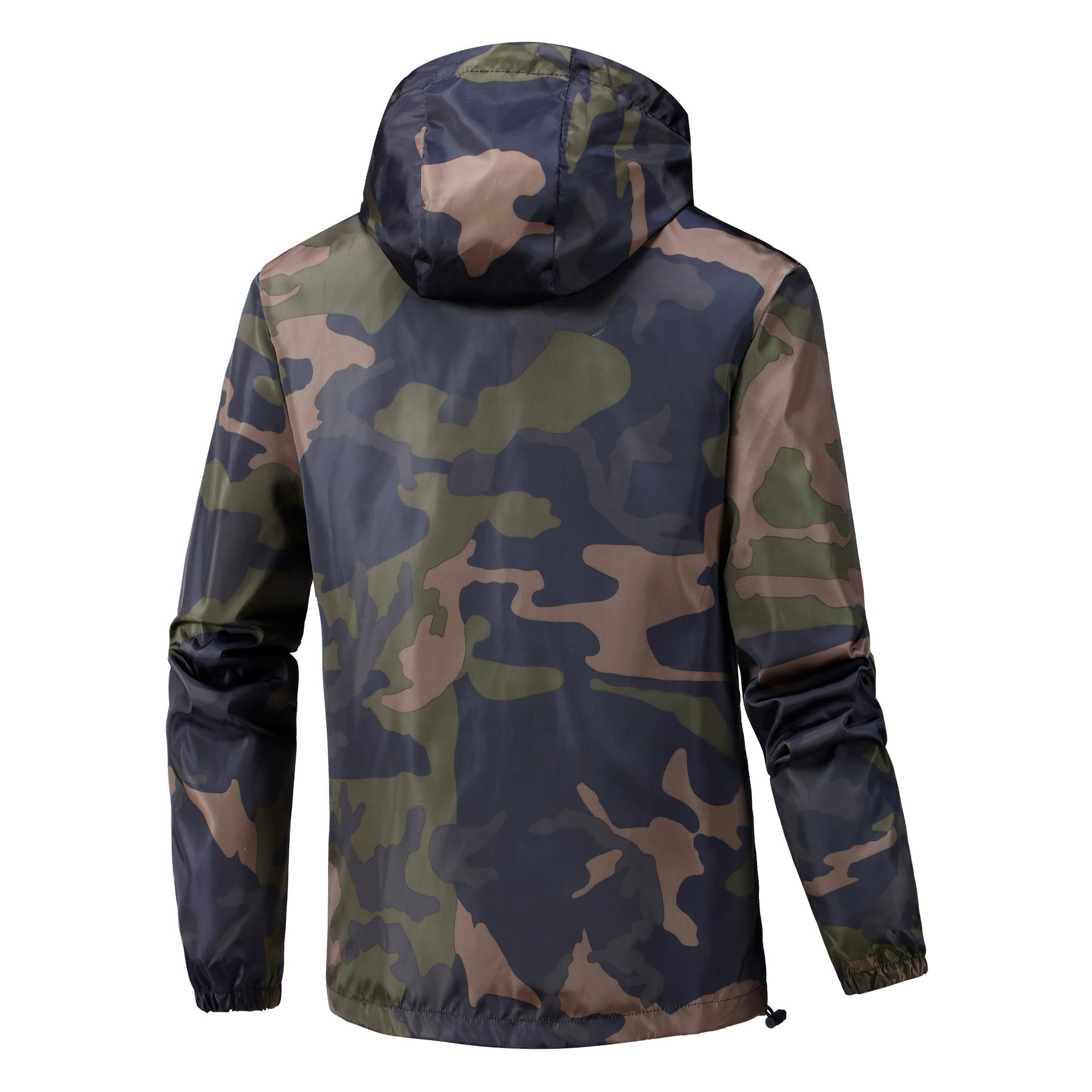 Veste à capuche à la mode avec poches de patch sur les coutures latérales