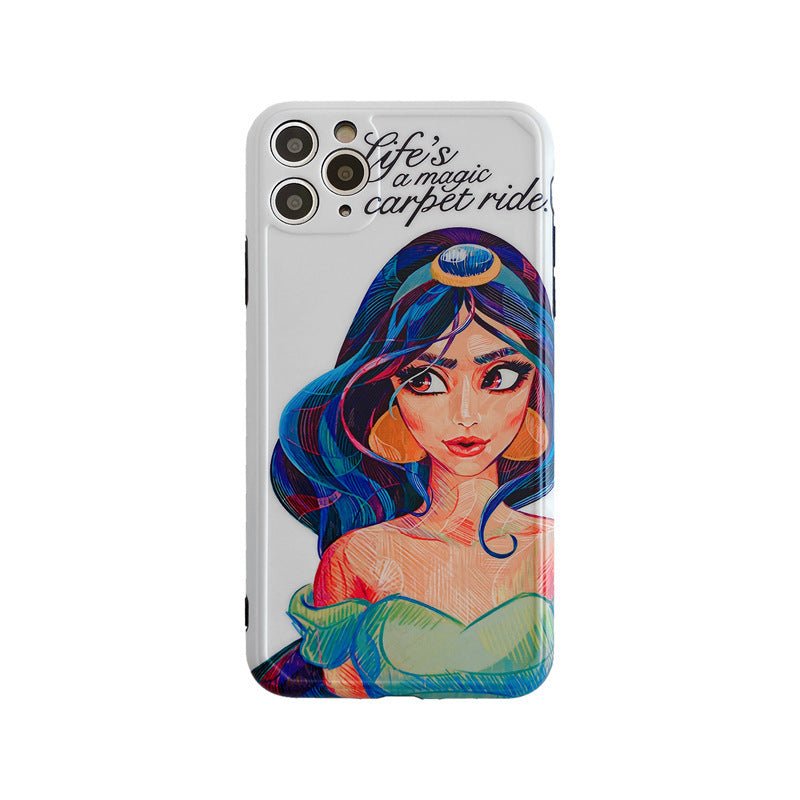 Peinture à l'huile cas téléphone princesse