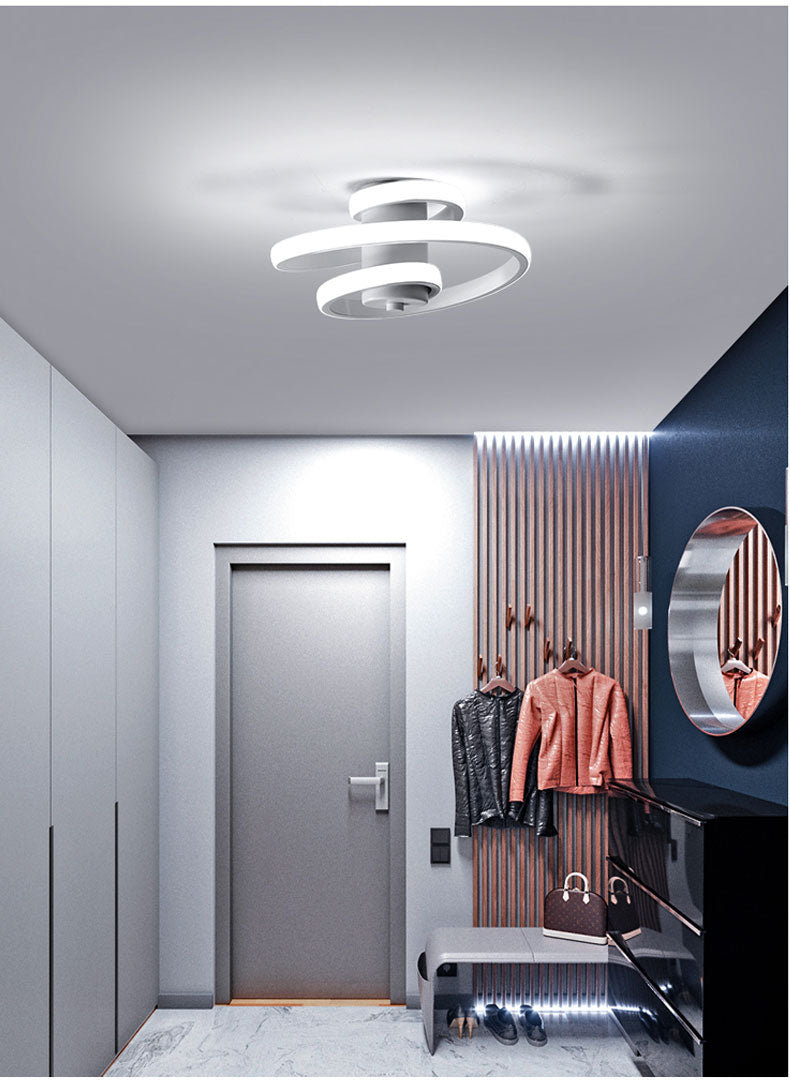 Simple et moderne lumière de plafond led métal