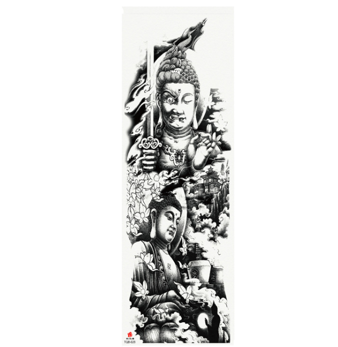 Plein bras étanche tatouage autocollants personnalisés 170 modèles disponibles mode belle simple d