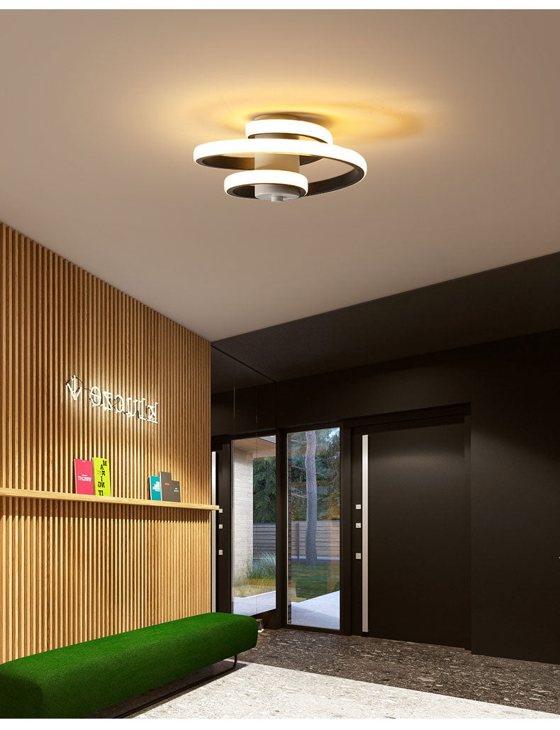Simple et moderne lumière de plafond led métal