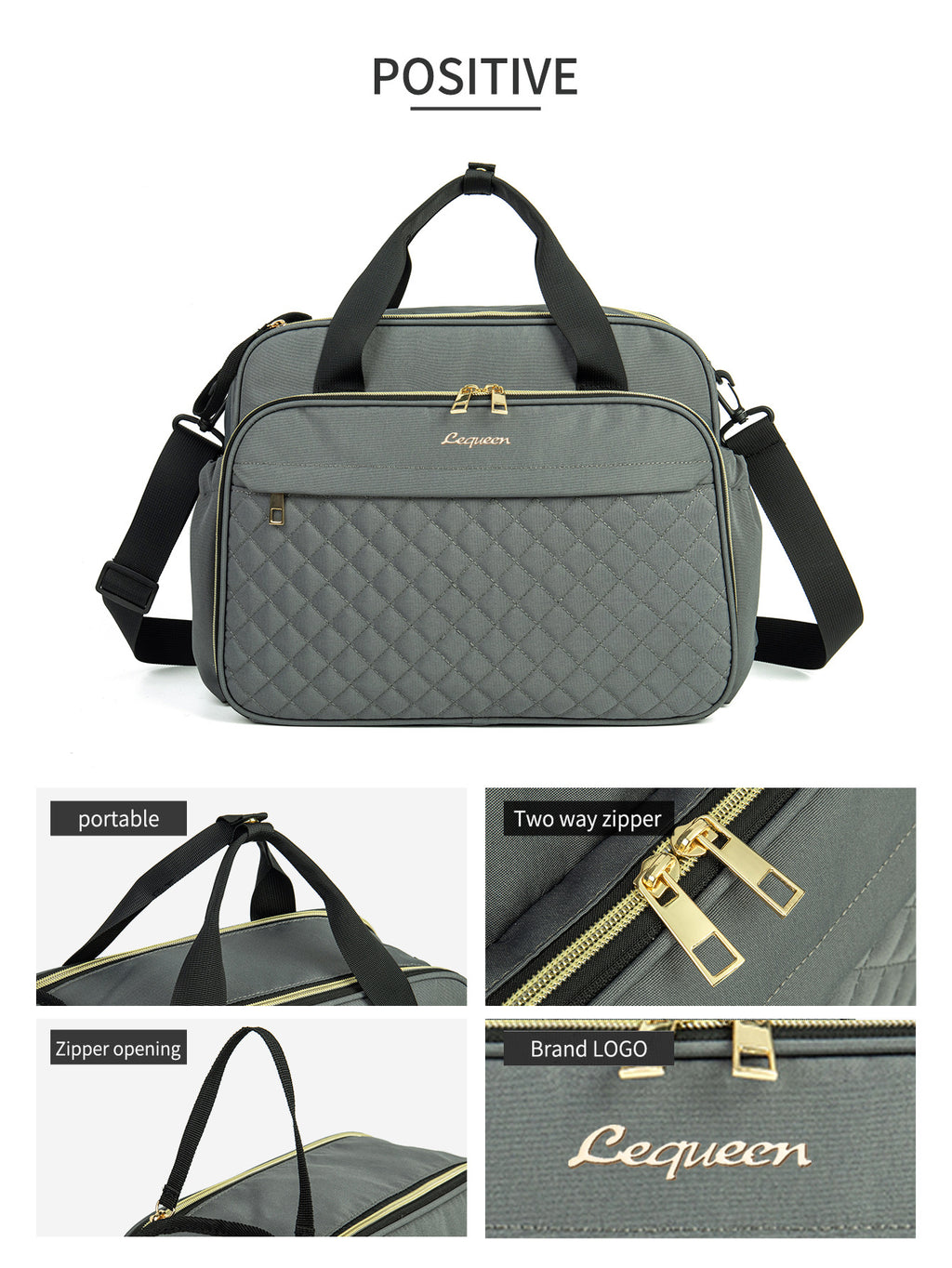 Grande capacité porte-main Multifonctionnel Crossbody Oxford Couche sac