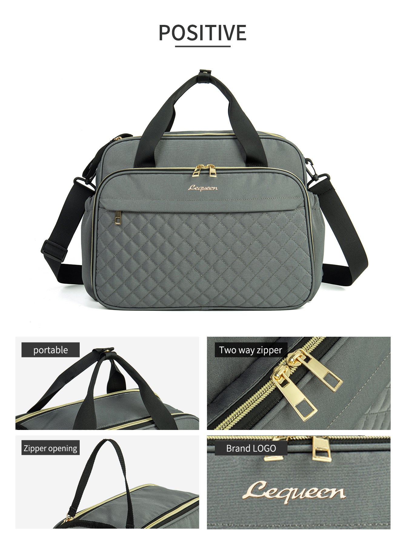 Grande capacité porte-main Multifonctionnel Crossbody Oxford Couche sac