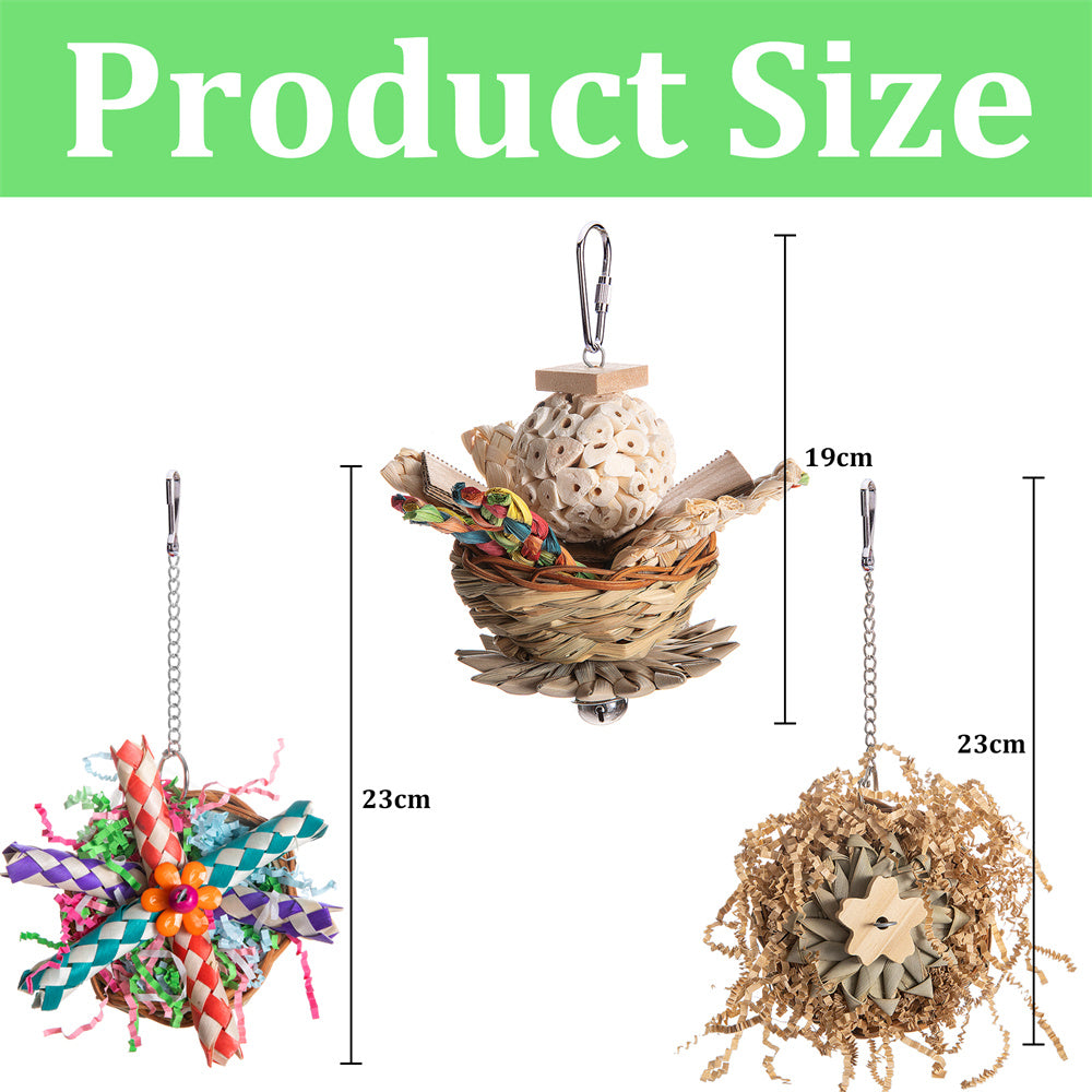 Accessoires de jouets pour oiseaux de perroquet