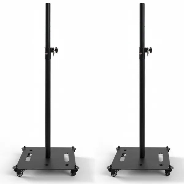 5 Core haut-parleur Stand 2Pc Heavy Duty réglable Hauteur 61" DJ PA Stands 35mm Mount 100Lb Casquette