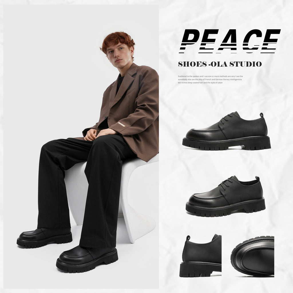 Spring And Autumn Business Chaussures en cuir britannique