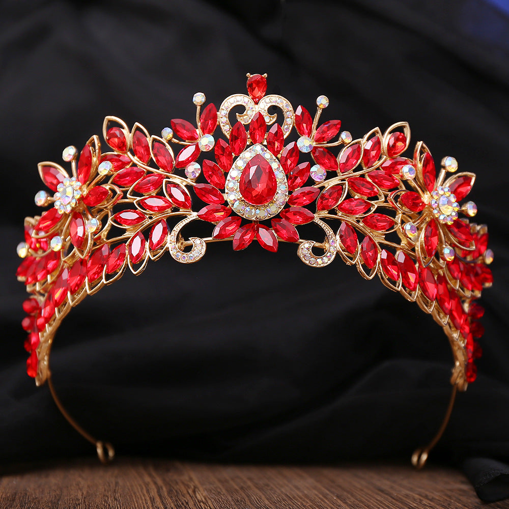 Couronne de mariée haut de gamme européenne et américaine pour accessoires capillaires