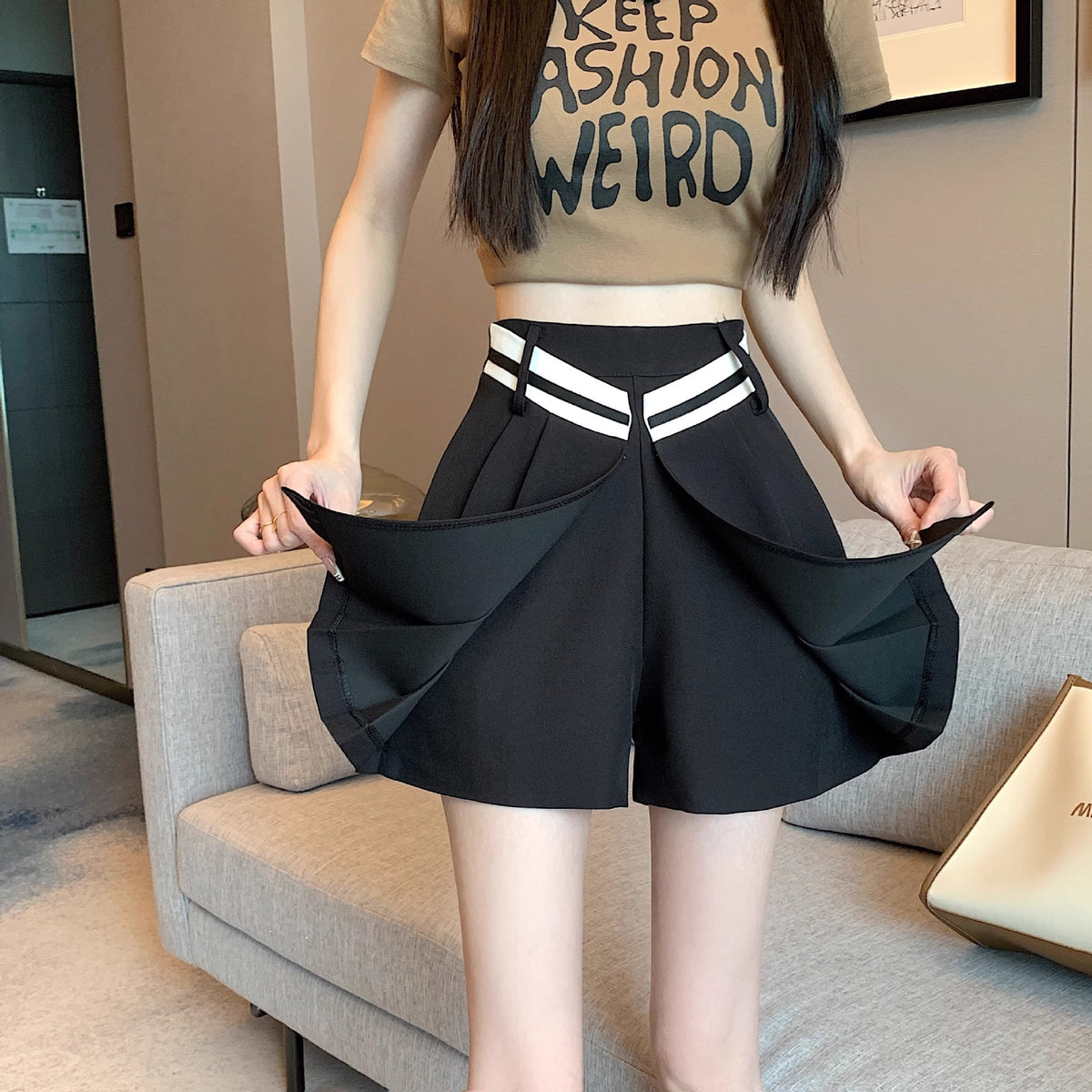 Culottes à pliage A pour l'été