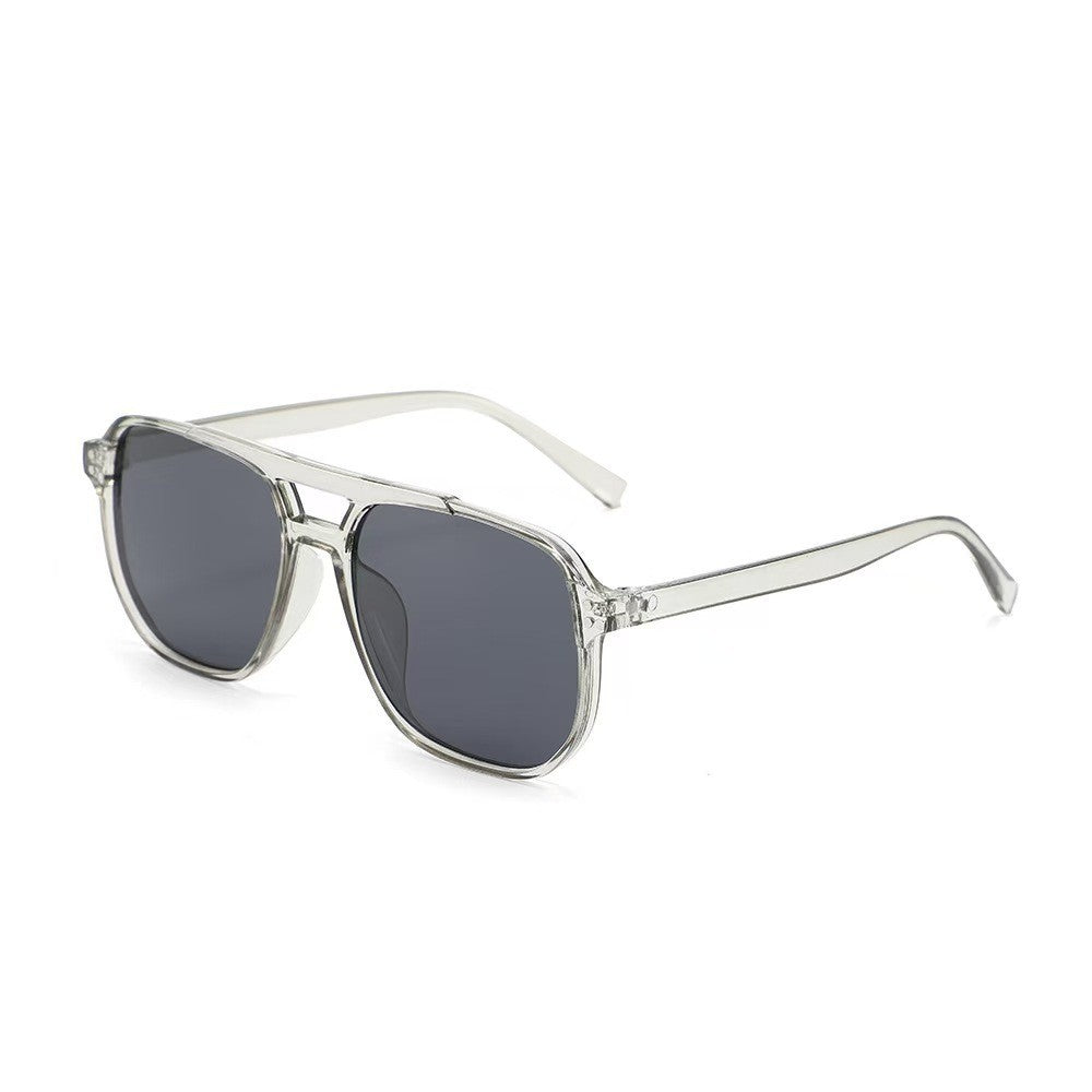 Lunettes de soleil à double pont carrées