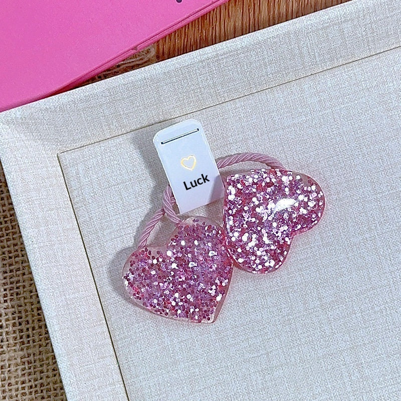 Petit lapin Accessoires de cheveux en résine pour enfants Bandeau et cravate de cheveux