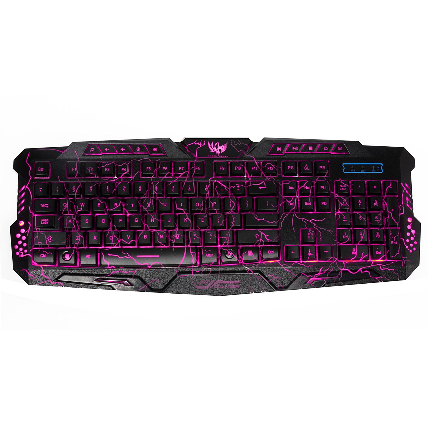 Clavier crack de jeu rétroéclairé