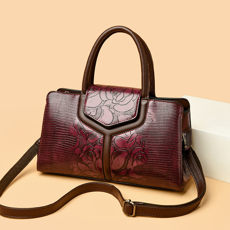 Sac à main pour femmes en cuir crocodile