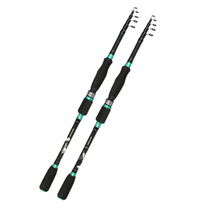 Portable telescopic carbon under-pole route