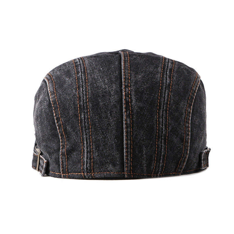 Fashion Wash Denim Beret Hommes