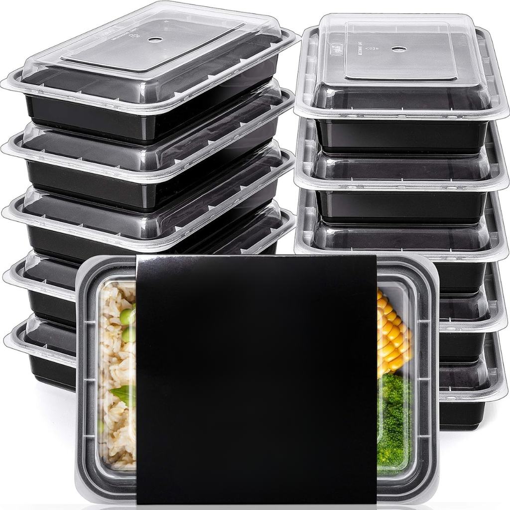 Contenants d'entreposage réutilisables pour aliments 1 Compartiment 28 Oz Contenants de préparation de repas