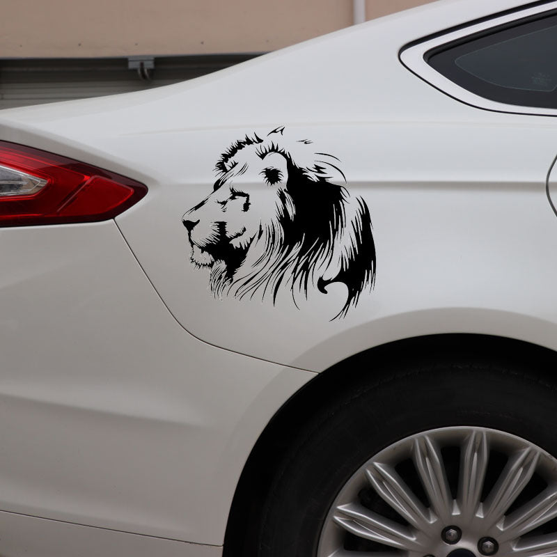 Méditation Lion personnalisé autocollant