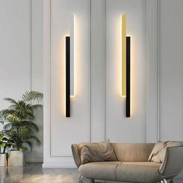 Minimalist Creative Lampe murale à longue bande personnalisée