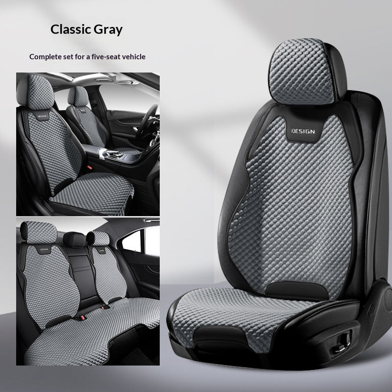 Coussin de siège de voiture respirant en soie glacée