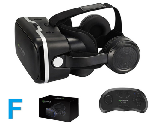 Original VR Shinecon Gafas De Realidad Virtual 120 Fov 3D Gafas Google Carton Con Auricula