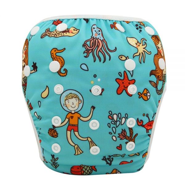 Couche de bain réglable étanche pour bébé Unisexe