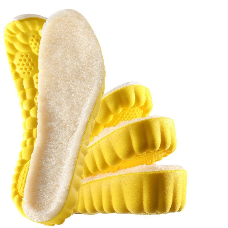 Sweat Respirant Absorbant Amortisseur Confortable Soft Bottom Drooping Laine Semelle intérieure