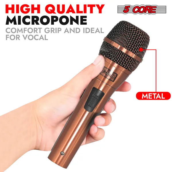 5 Core XLR Microphone Dynamic Mic Karaoke Singing Studio Microfono Mics portables