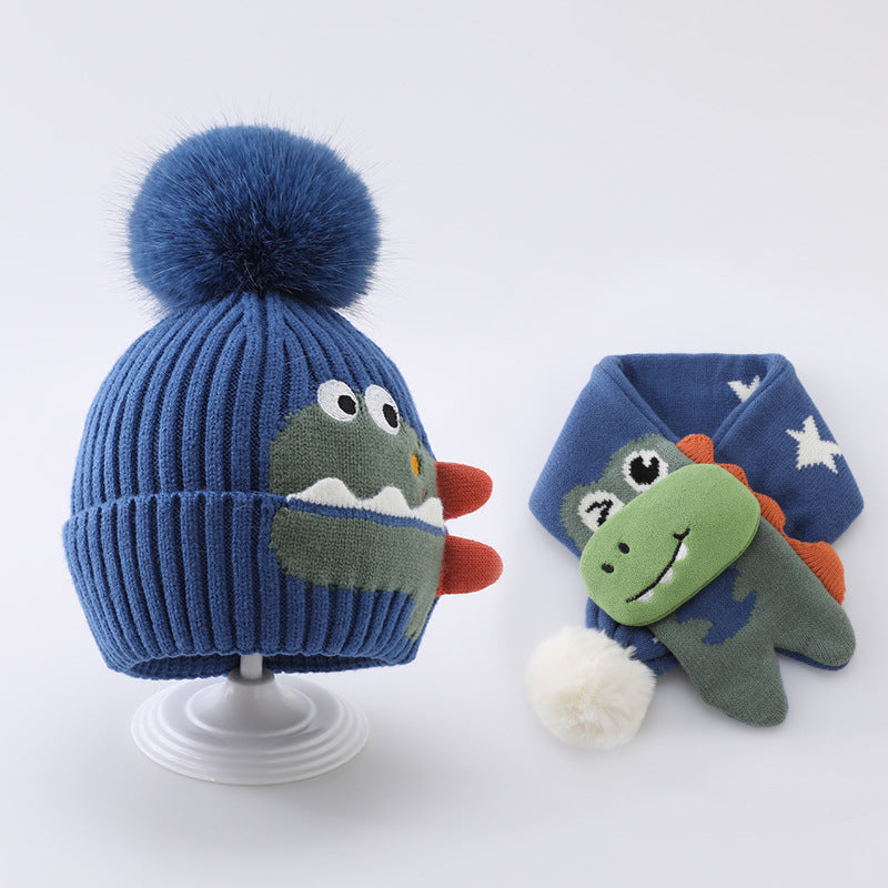 Chapeau d'enfants Chapeau écharpe en laine bébé