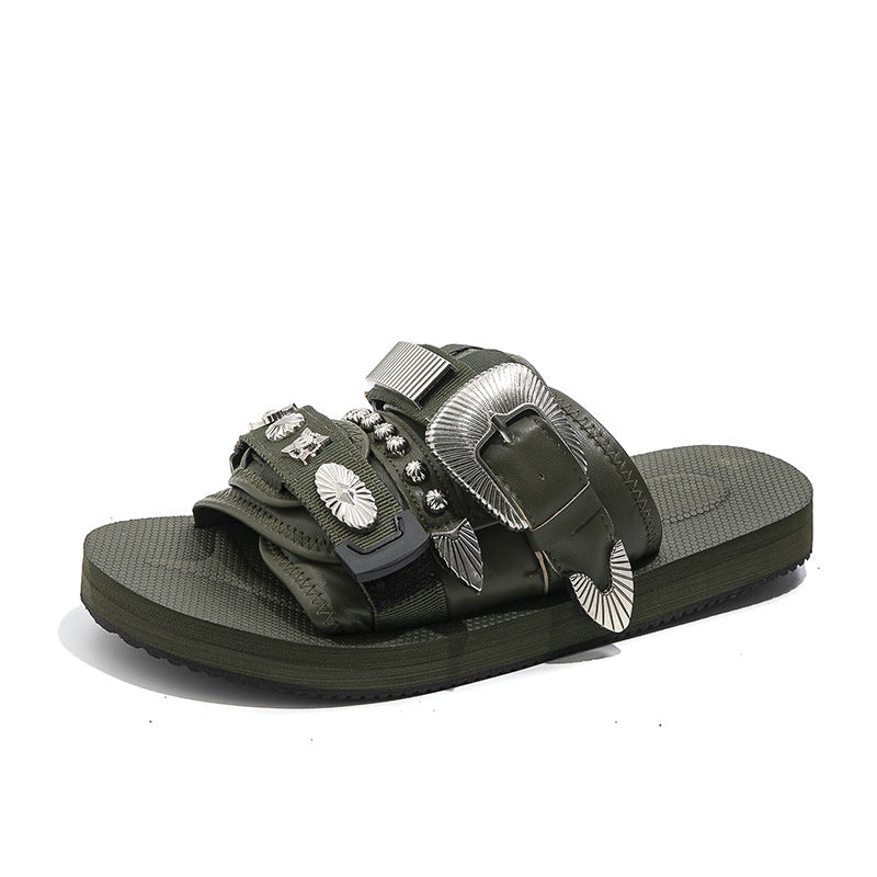 Pantoufles d'extérieur Casual Lightweight en argent