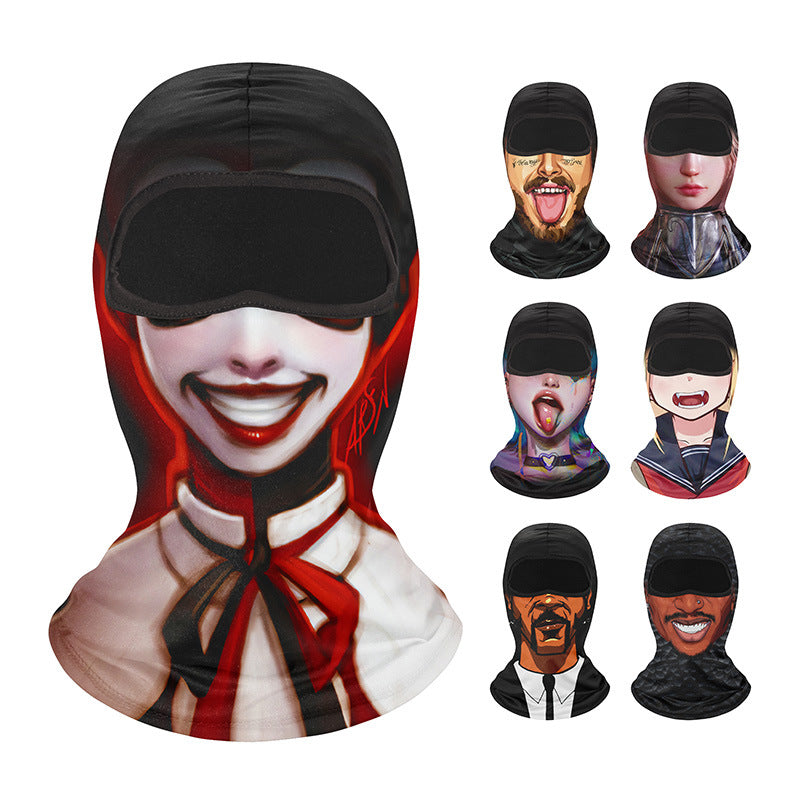Masque de cyclisme extérieur Écharpe Soleil bloc et écharpe imperméable Linge de vélo Respirant Sports H