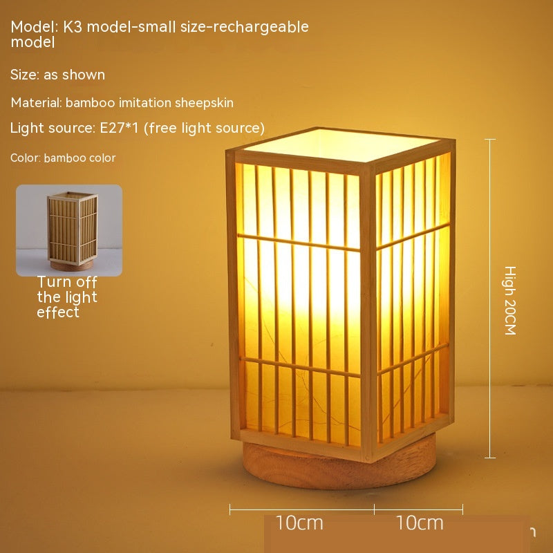Japon Atmosphère Retro Homestay Bedroom Bedside Lampe