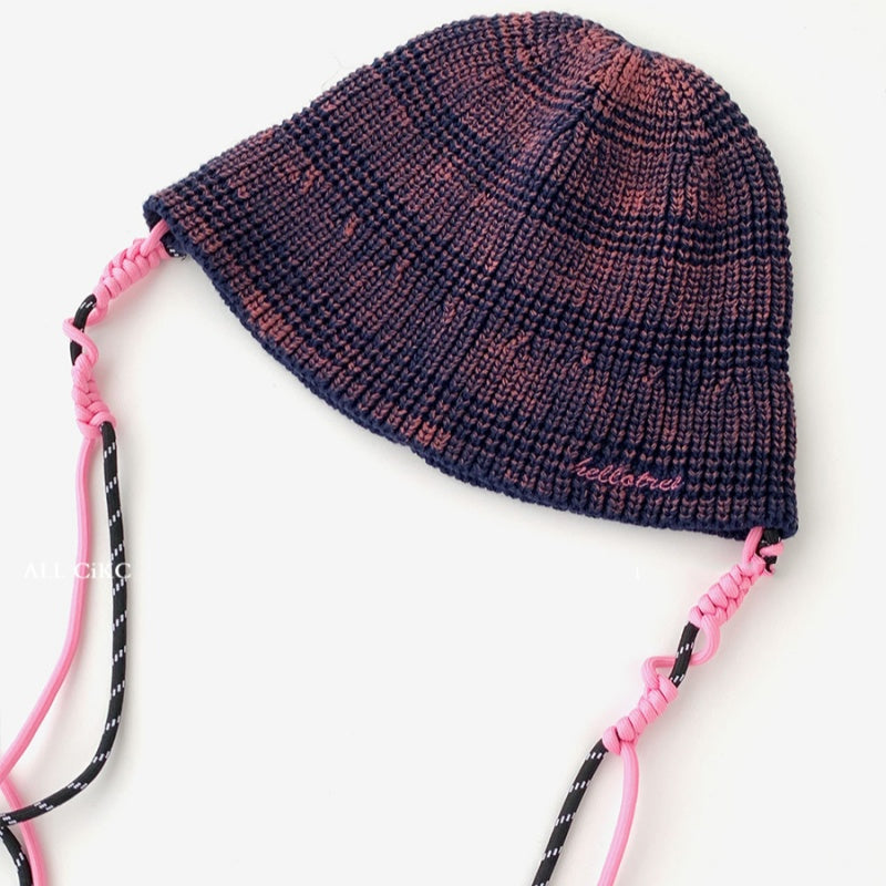 Chapeau casual et élégant Knit Fisherman qui aplatit le visage en le rendant plus petit