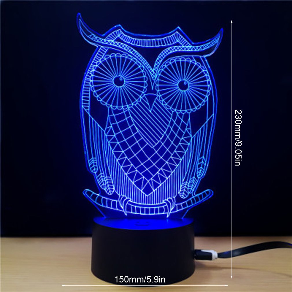 Lumière visuelle stéréo LED lumière de nuit colorée Saint Valentin