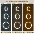 Lampe de sol LED à 3 cercles