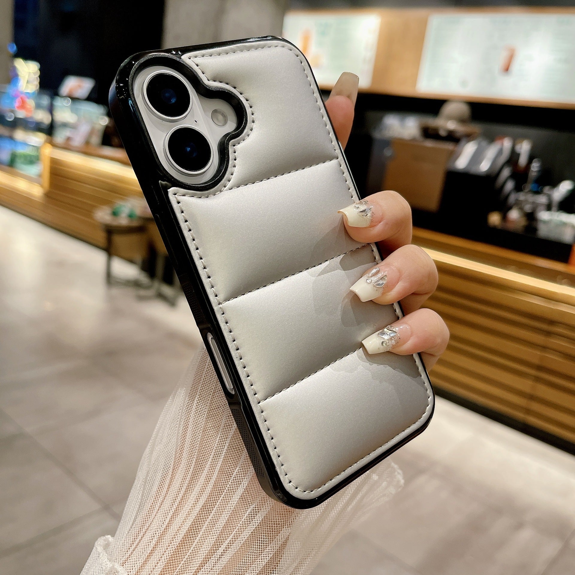 Mode Macaron Premium Jacket down Case téléphone