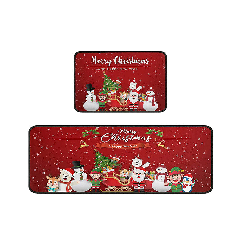 Tapis de porte décoratif de Noël festive