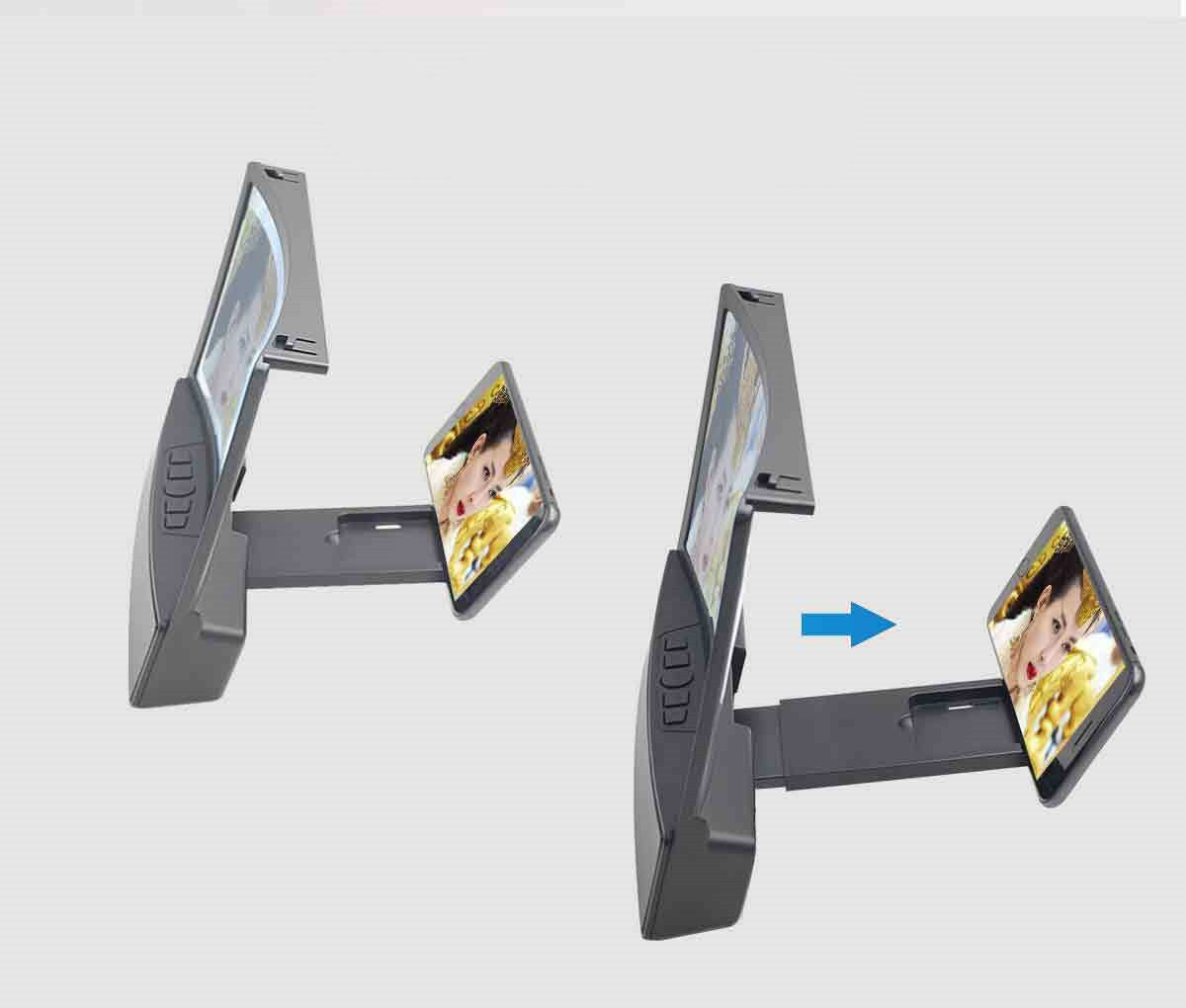 Amplificateur d'écran mobile de 10 pouces avec deux haut-parleurs Bluetooth