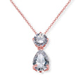 Collier à double goutte d'eau pour la vente à chaud