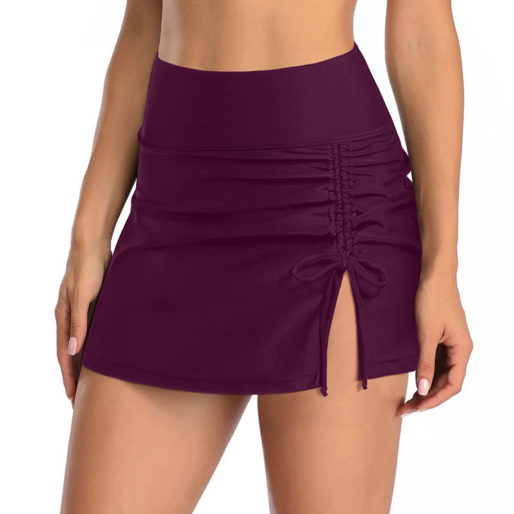 Trunks de Natation Casual Mode Dentelle Solide Couleur Femme