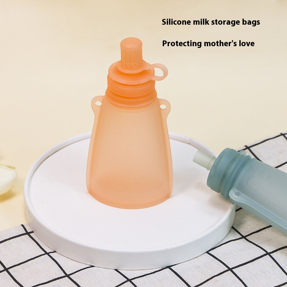 Sac de préservation du lait maternel en silicone domestique portable
