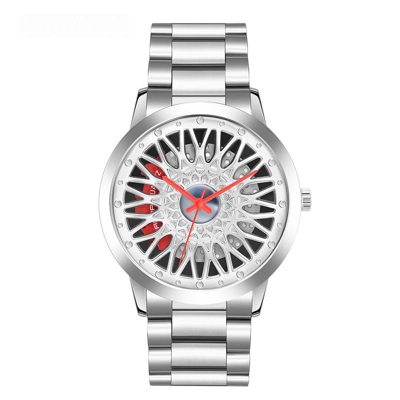 Montres de roue à vide étanches en acier Style d'entreprise pour adolescents